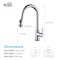 Kibi Casa Single Handle Pull Down Kitchen Sink Faucet KKF2002CH - alternate 7
